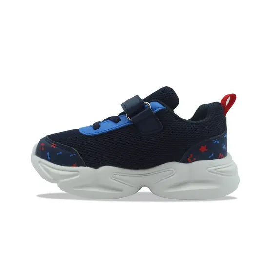 FILA Dino Velcro Lights – Navy / Red
