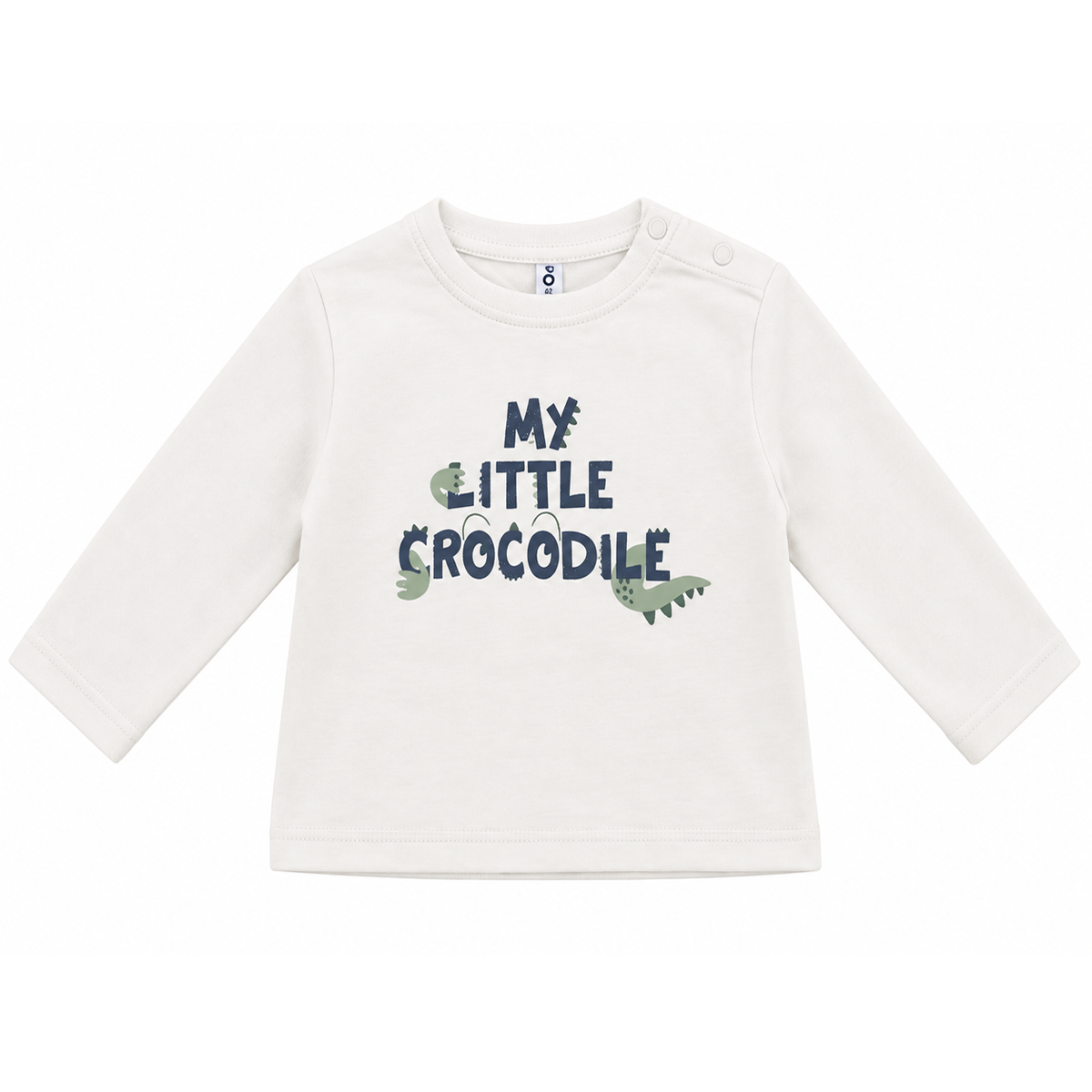 Βρεφική Μακρυμάνικη Μπλούζα My Little Crocodile – Εκρού