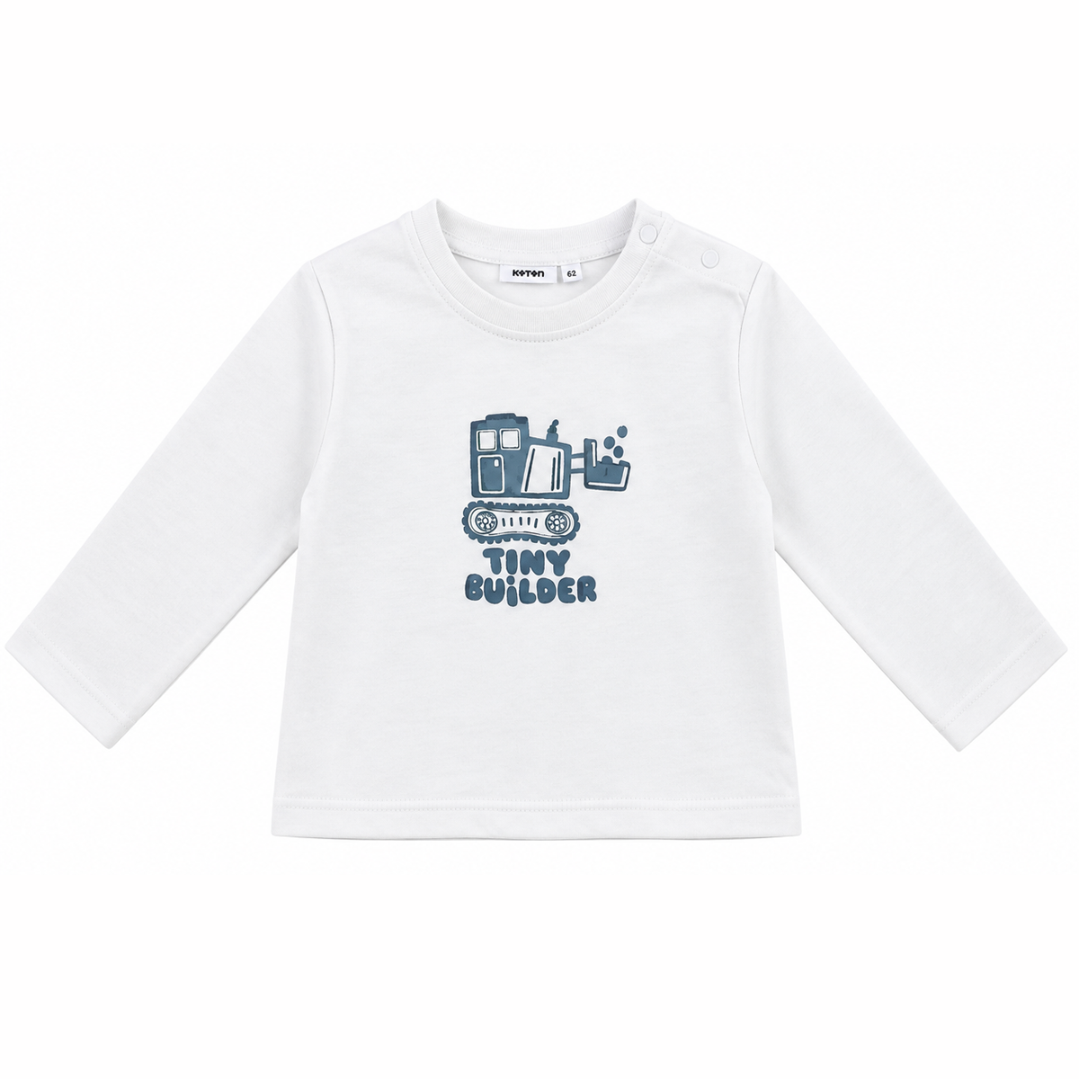 Βρεφική Μακρυμάνικη Μπλούζα Tiny Builder – Λευκή
